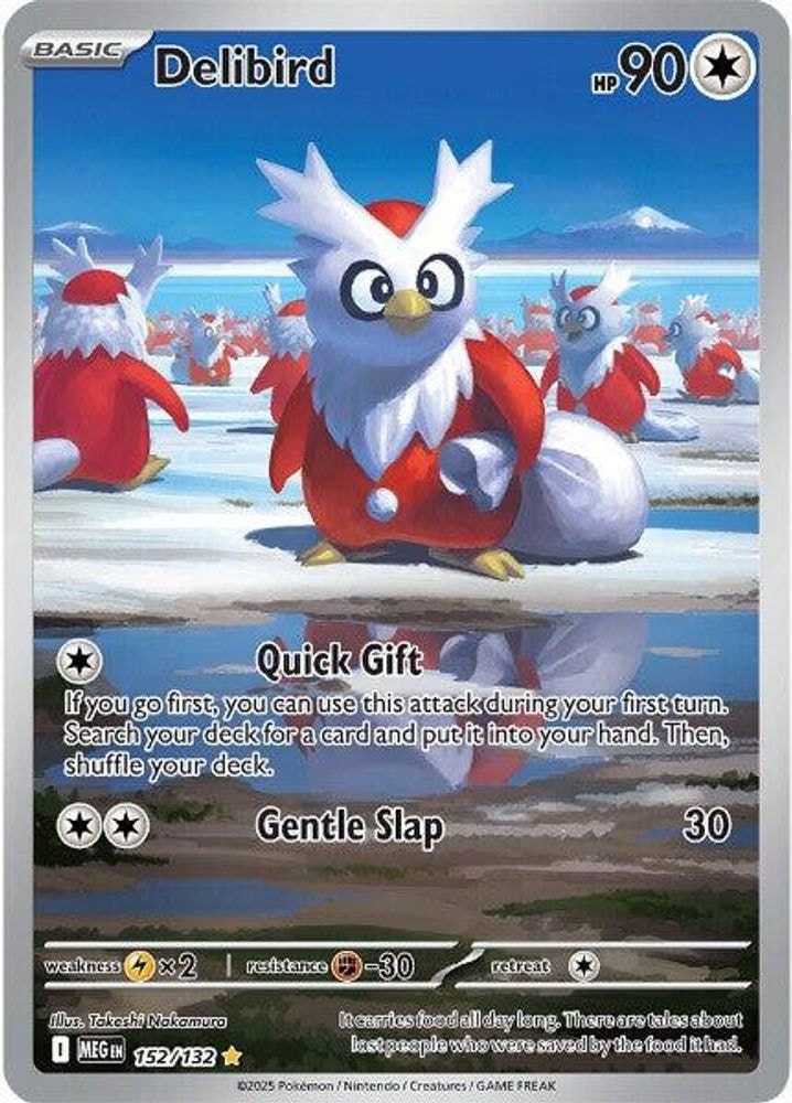 ME01: Mega Evolution (MEG) - Delibird - 152/132 (#152/132, Illustration Rare) ()
