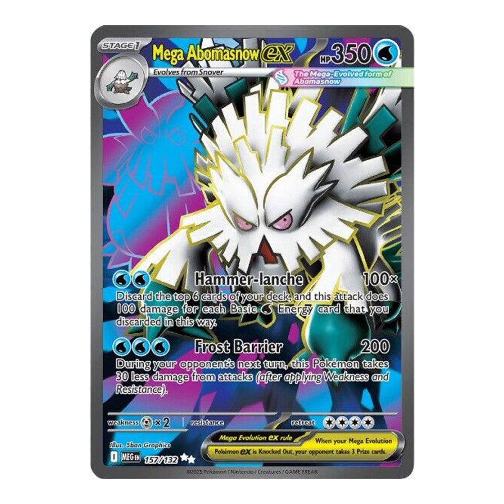 ME01: Mega Evolution (MEG) - Mega Abomasnow ex - 157/132 (#157/132) (Near Mint)