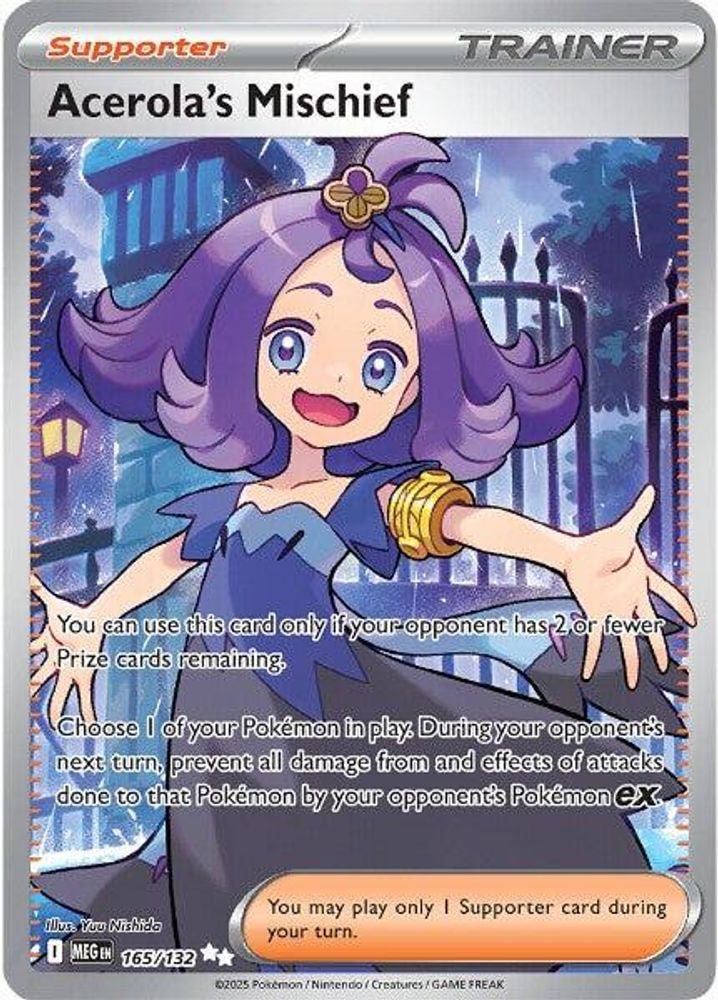 ME01: Mega Evolution (MEG) - Acerola's Mischief - 165/132 (#165/132, Ultra Rare) ()