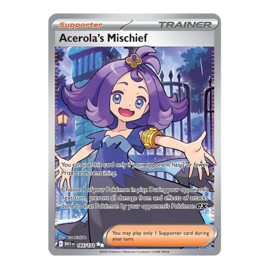 ME01: Mega Evolution (MEG) - Acerolas Mischief 165 132 (#165/132) (Near Mint)