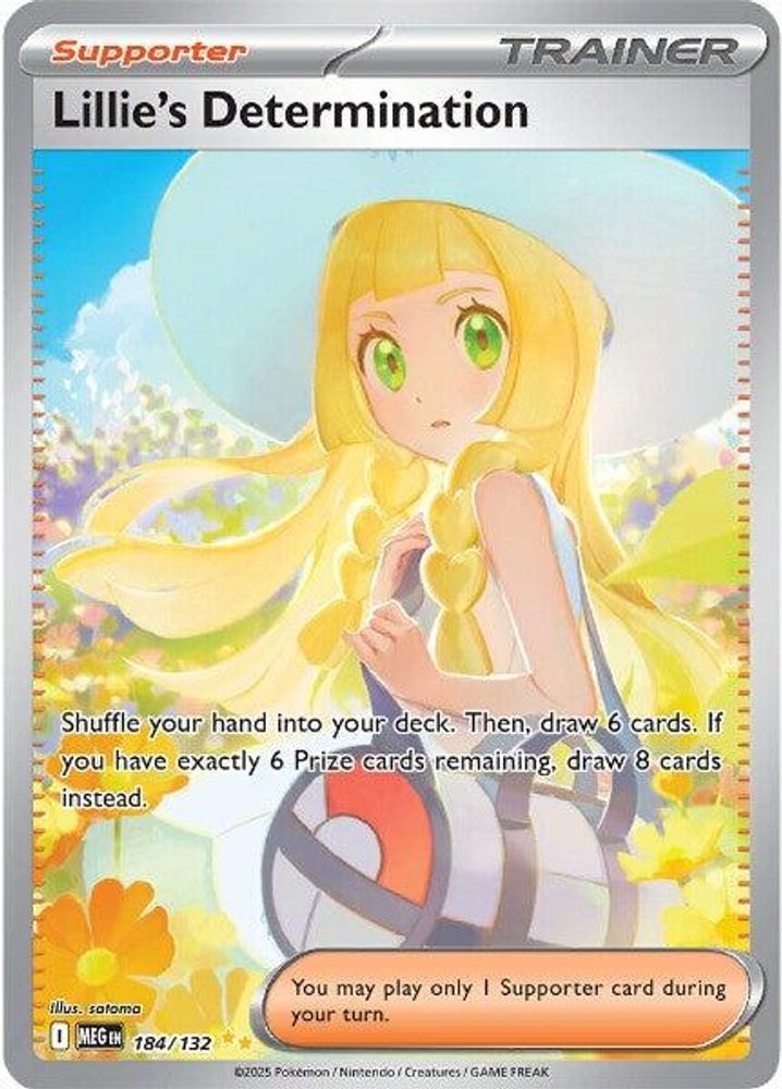 ME01: Mega Evolution (MEG) - Lillie's Determination - 184/132 (#184/132, Special Illustration Rare) ()