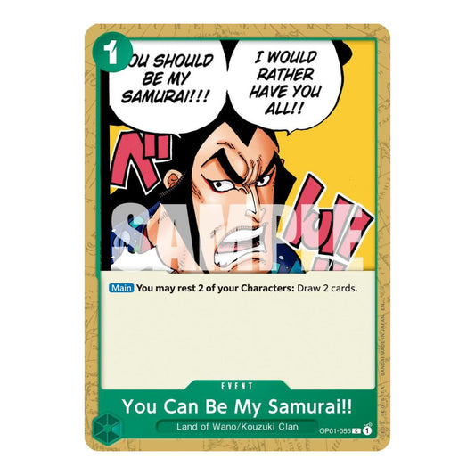 Premium Booster -The Best- Vol. 2 (PRB-02) - You Can Be My Samurai Reprint (#OP01-055) (Near Mint)
