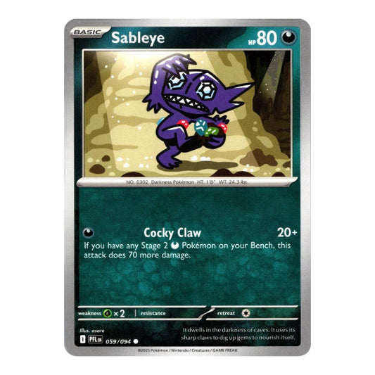 ME02: Phantasmal Flames (PFL) - Sableye (#059/094) (Near Mint)