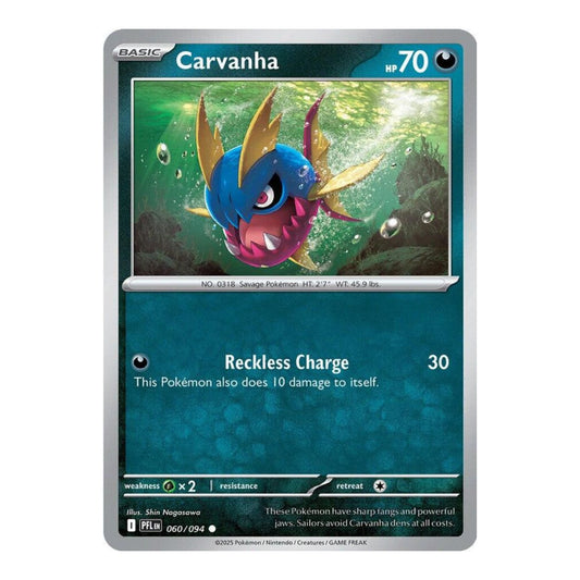 ME02: Phantasmal Flames (PFL) - Carvanha (#060/094) (Near Mint)