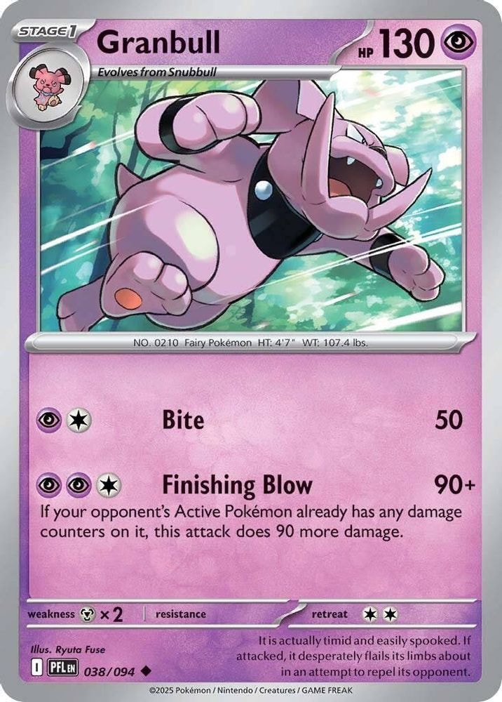 ME02: Phantasmal Flames (PFL) - Granbull (#038/094, Uncommon) ()
