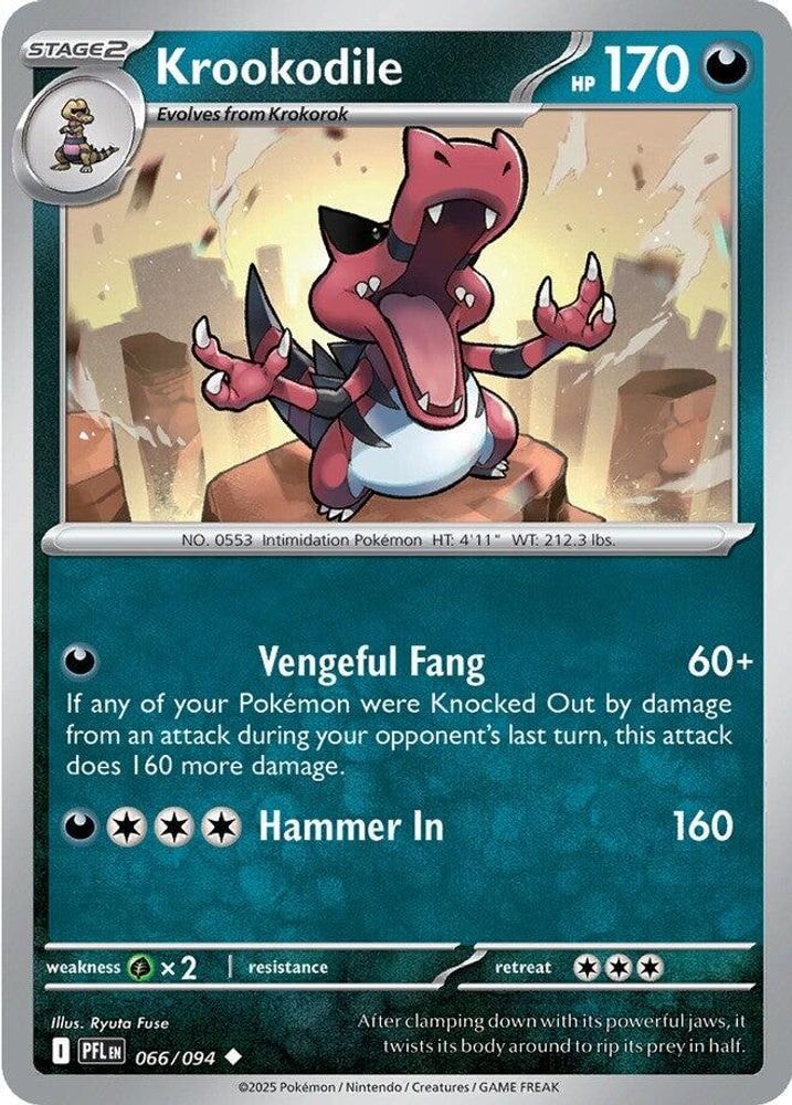 ME02: Phantasmal Flames (PFL) - Krookodile (#066/094, Uncommon) ()