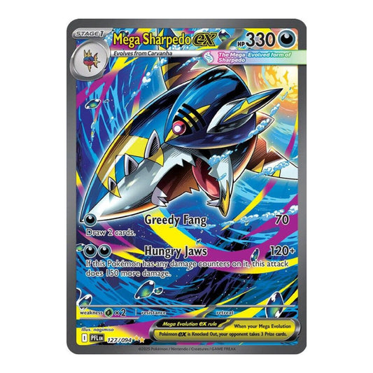 ME02: Phantasmal Flames (PFL) - Mega Sharpedo ex 127 094 (#127/094) (Near Mint)