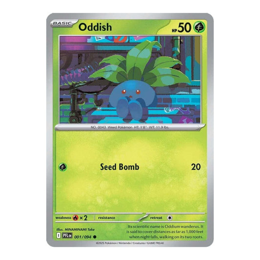 ME02: Phantasmal Flames (PFL) - Oddish (#001/094) (Near Mint)