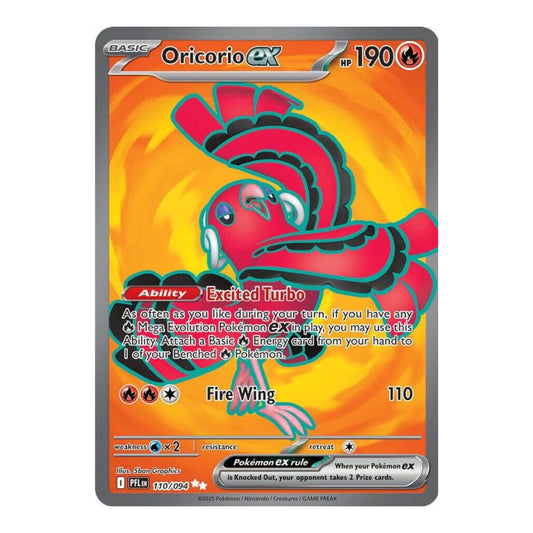 ME02: Phantasmal Flames (PFL) - Oricorio ex - 110/094 (#110/094) (Near Mint)