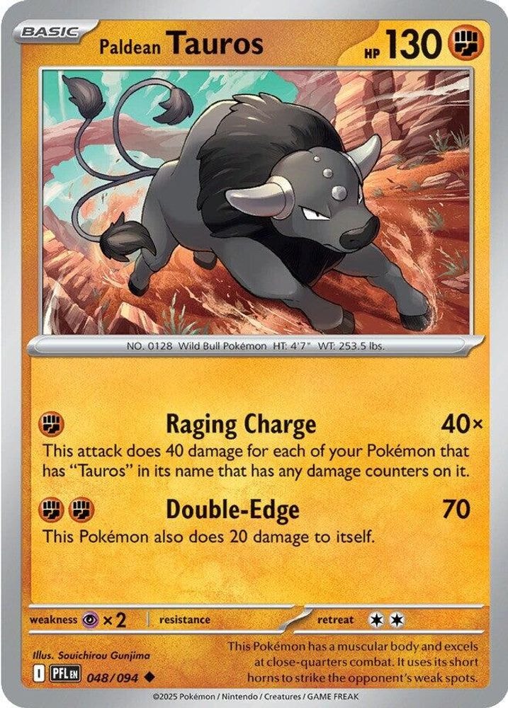 ME02: Phantasmal Flames (PFL) - Paldean Tauros (#048/094, Uncommon) ()