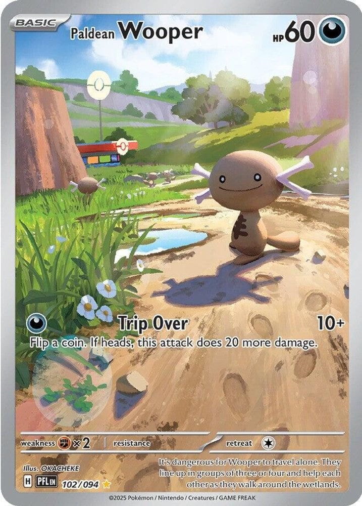 ME02: Phantasmal Flames (PFL) - Paldean Wooper (#102/094, Illustration Rare) ()