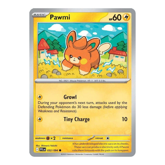 ME02: Phantasmal Flames (PFL) - Pawmi (#032/094) (Near Mint)