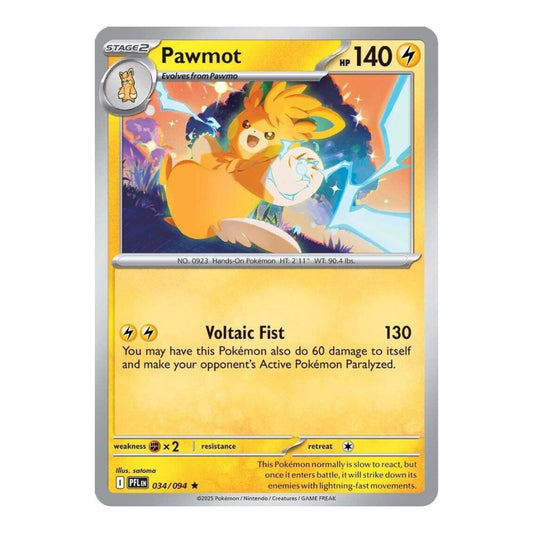 ME02: Phantasmal Flames (PFL) - Pawmot (#034/094) (Near Mint)