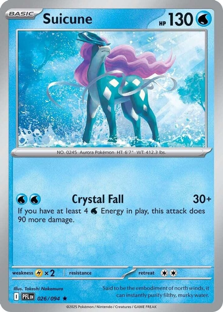 ME02: Phantasmal Flames (PFL) - Suicune (#026/094, Rare) ()