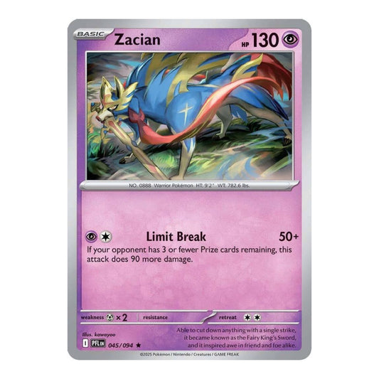 ME02: Phantasmal Flames (PFL) - Zacian 045 094 (#045/094) (Near Mint)