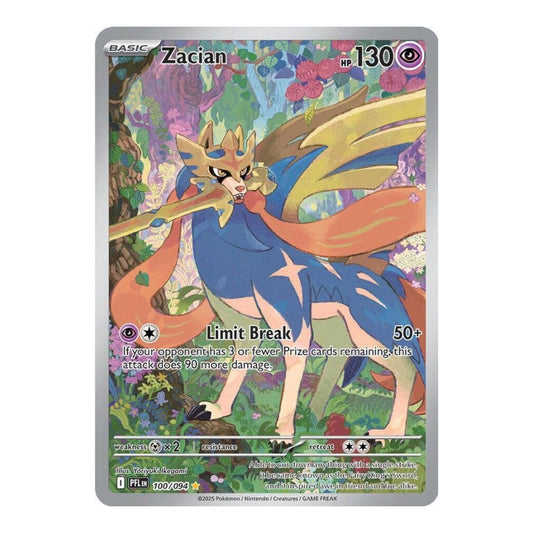 ME02: Phantasmal Flames (PFL) - Zacian 100 094 (#100/094) (Near Mint)