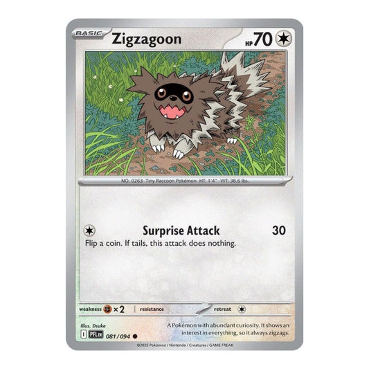ME02: Phantasmal Flames (PFL) - Zigzagoon (#081/094) (Near Mint)