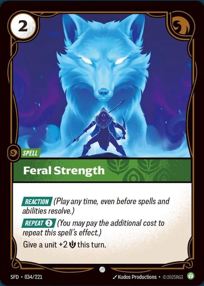 Spiritforged (SFD) - Feral Strength (#034/221, Common) ()