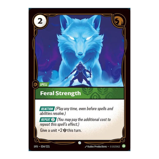 Spiritforged (SFD) - Feral Strength (#034/221) (Near Mint)