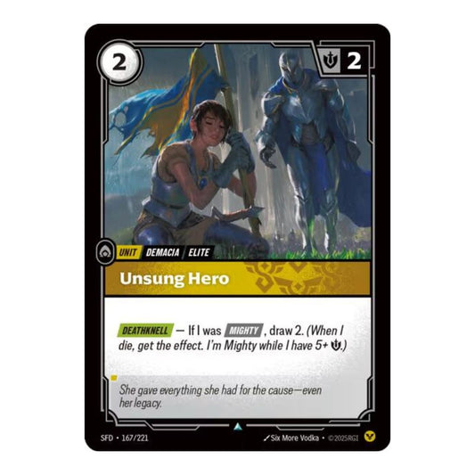 Spiritforged (SFD) - Unsung Hero (#167/221) (Near Mint)