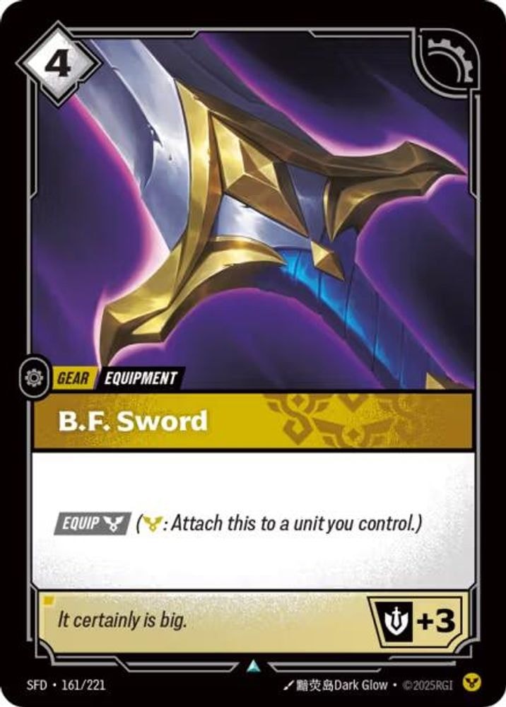 Spiritforged (SFD) - B.F. Sword (#161/221, Uncommon) ()