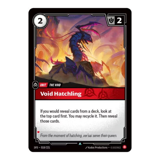 Spiritforged (SFD) - Void Hatchling (#018/221) (Near Mint)