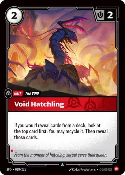 Spiritforged (SFD) - Void Hatchling (#018/221, Uncommon) ()