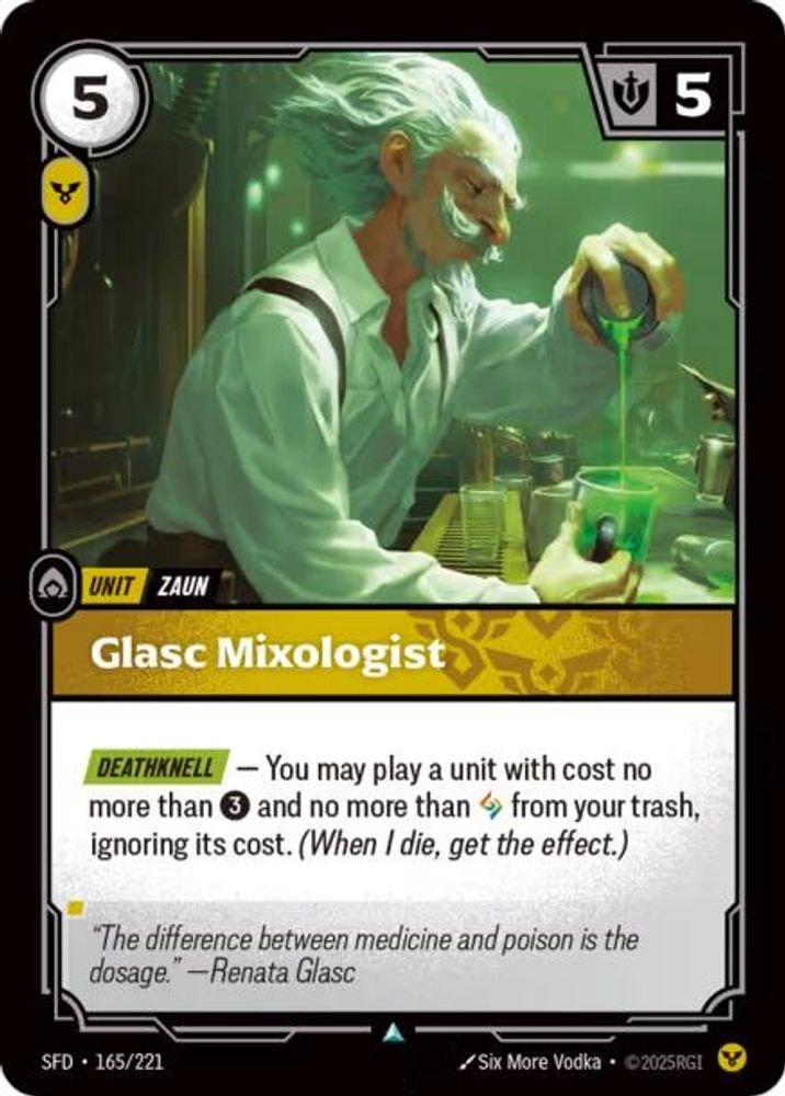 Spiritforged (SFD) - Glasc Mixologist (#165/221, Uncommon) ()