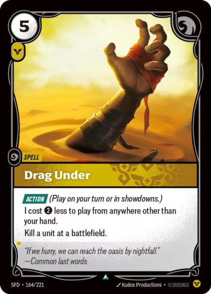 Spiritforged (SFD) - Drag Under (#164/221, Uncommon) ()