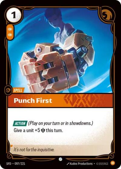 Spiritforged (SFD) - Punch First (#097/221, Common) ()