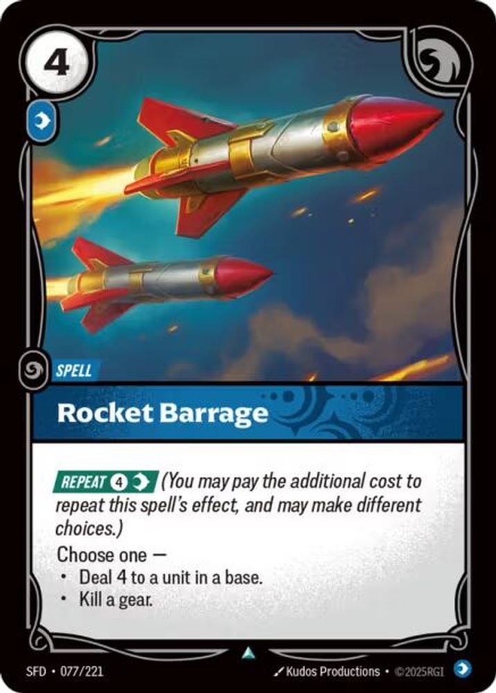 Spiritforged (SFD) - Rocket Barrage (#077/221, Uncommon) ()