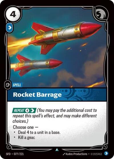Spiritforged (SFD) - Rocket Barrage (#077/221, Uncommon) ()