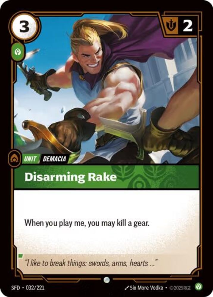 Spiritforged (SFD) - Disarming Rake (#032/221, Common) ()