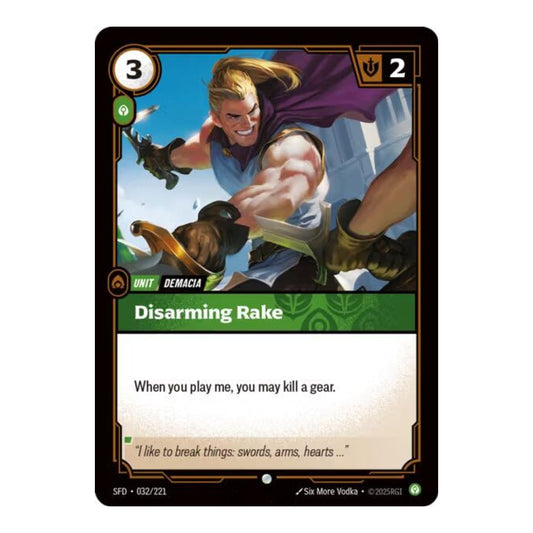Spiritforged (SFD) - Disarming Rake (#032/221) (Near Mint)