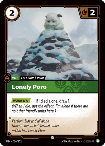 Spiritforged (SFD) - Lonely Poro (#036/221, Common) ()