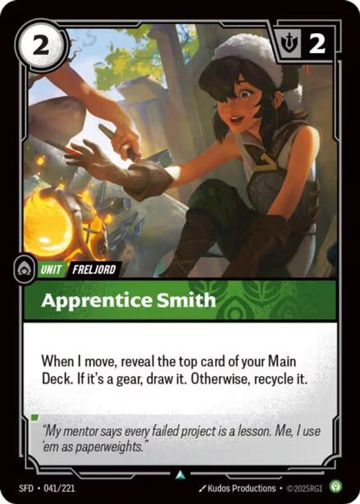 Spiritforged (SFD) - Apprentice Smith (#041/221, Uncommon) ()