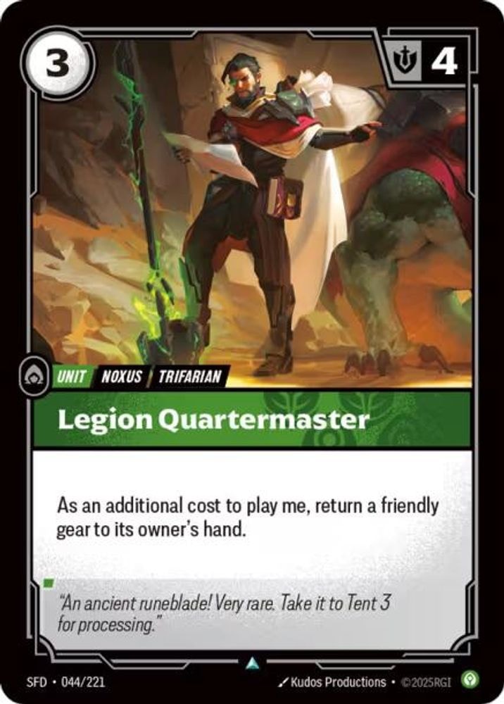 Spiritforged (SFD) - Legion Quartermaster (#044/221, Uncommon) ()
