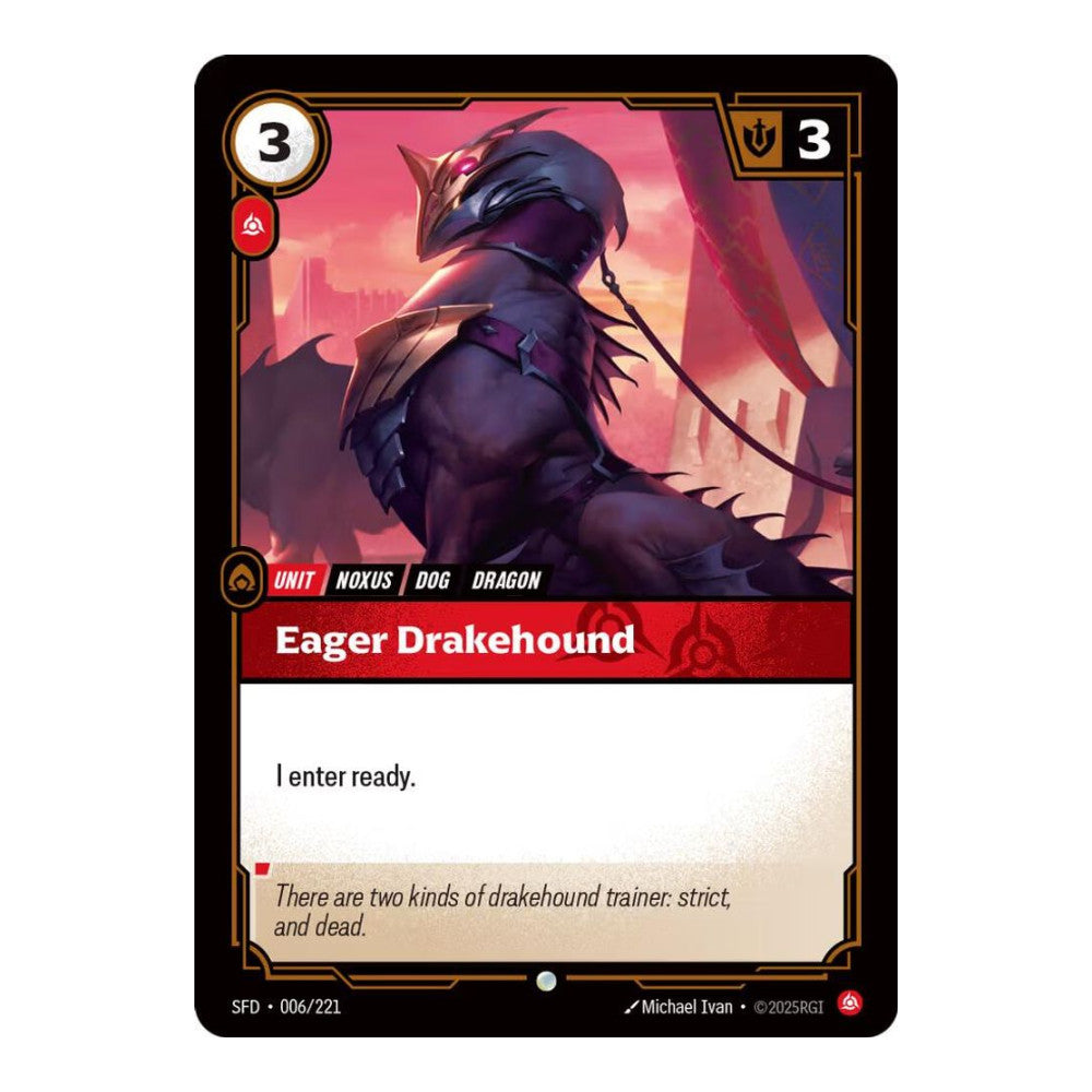 Spiritforged (SFD) - Eager Drakehound (#006/221) (Near Mint)