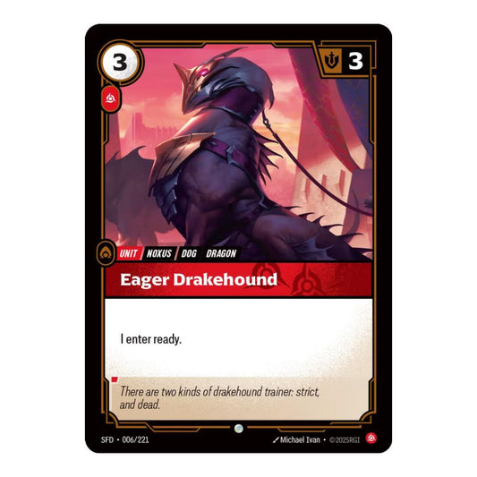 Spiritforged (SFD) - Eager Drakehound (#006/221) (Near Mint)