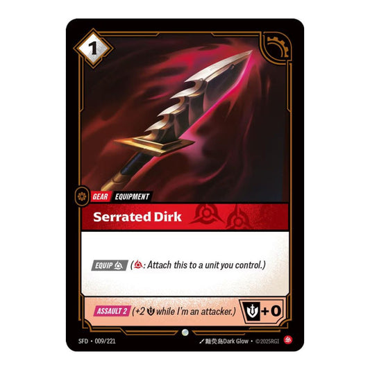 Spiritforged (SFD) - Serrated Dirk (#009/221) (Near Mint)