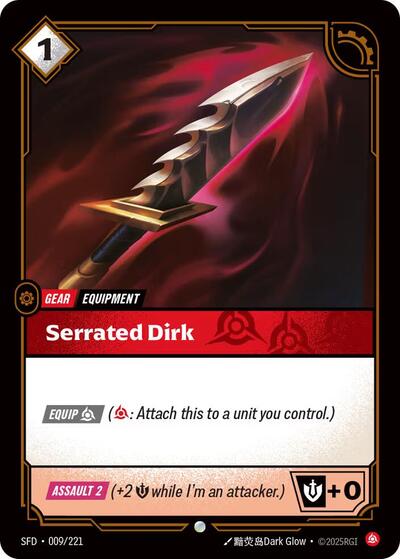 Spiritforged (SFD) - Serrated Dirk (#009/221, Common) ()