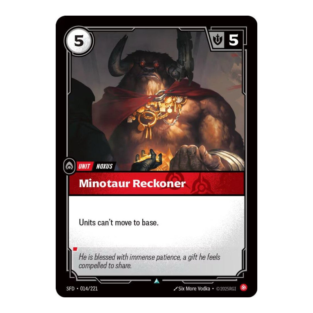 Spiritforged (SFD) - Minotaur Reckoner (#014/221) (Near Mint)