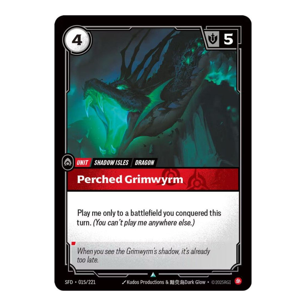 Spiritforged (SFD) - Perched Grimwyrm (#015/221) (Near Mint)