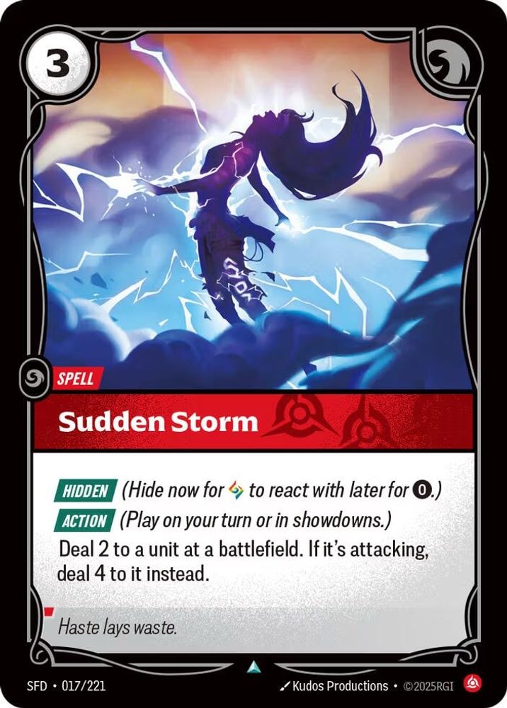 Spiritforged (SFD) - Sudden Storm (#017/221, Uncommon) ()