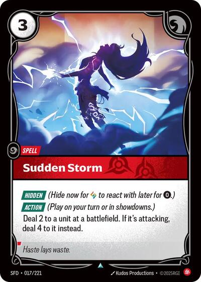 Spiritforged (SFD) - Sudden Storm (#017/221, Uncommon) ()
