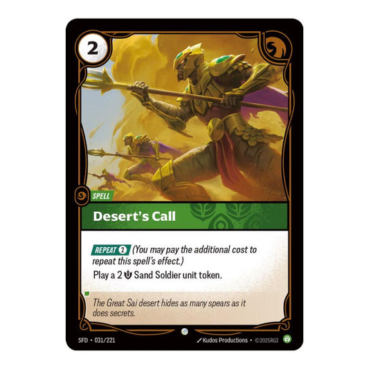 Spiritforged (SFD) - Deserts Call (#031/221) (Near Mint)