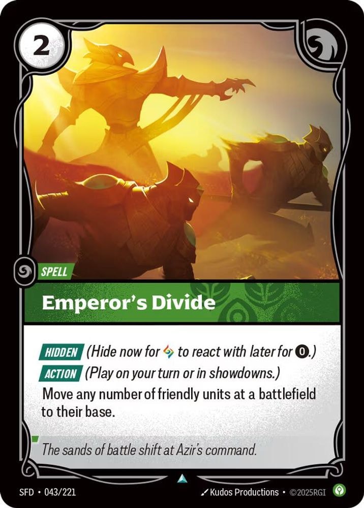 Spiritforged (SFD) - Emperor's Divide (#043/221, Uncommon) ()