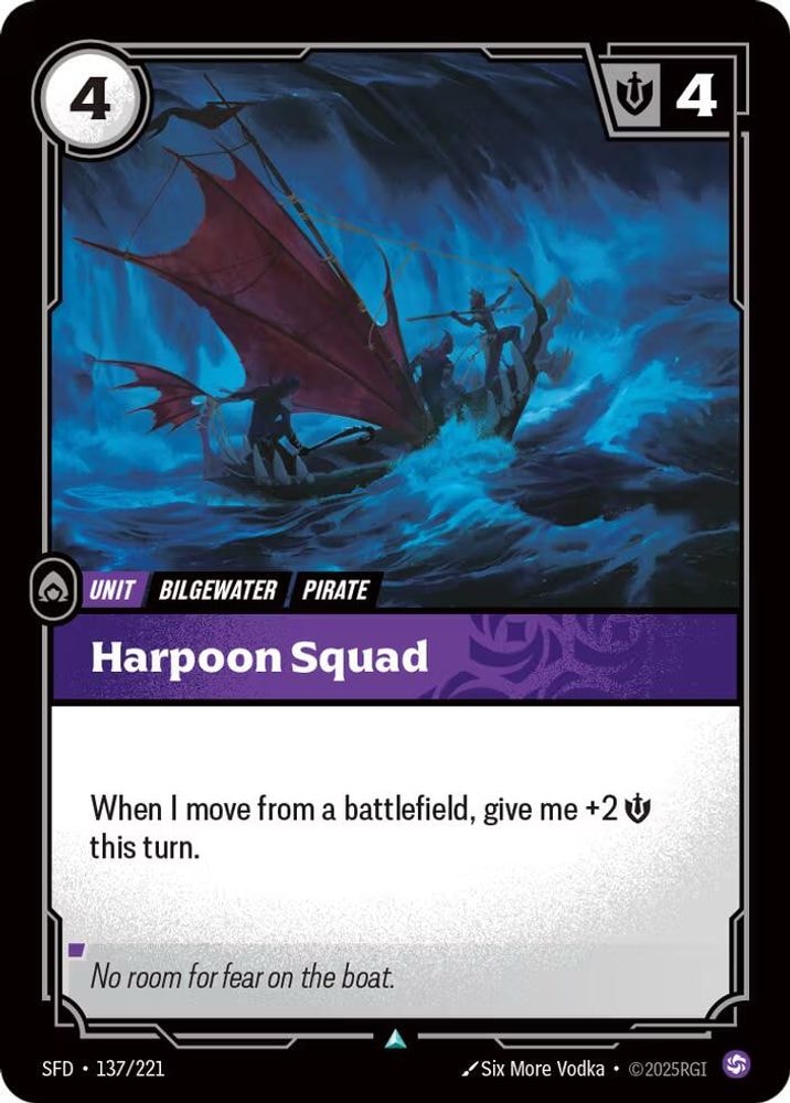 Spiritforged (SFD) - Harpoon Squad (#137/221, Uncommon) ()