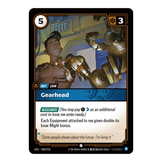 Spiritforged (SFD) - Gearhead (#068/221) (Near Mint)