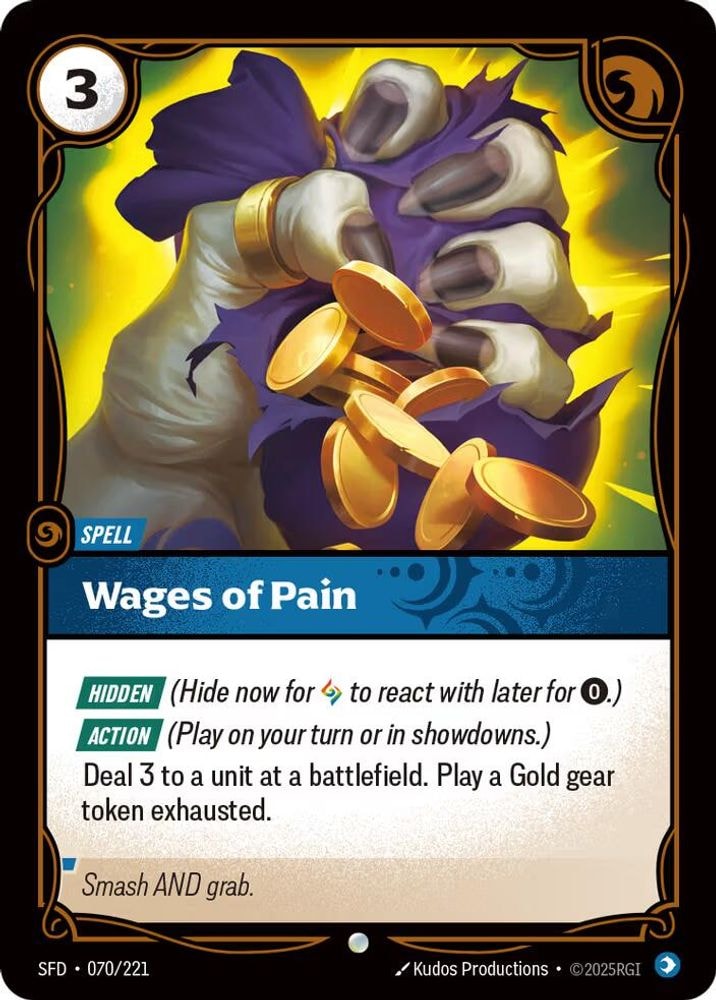 Spiritforged (SFD) - Wages of Pain (#070/221, Common) ()